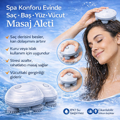 Saç • Baş • Yüz • Vücut Masaj Aleti