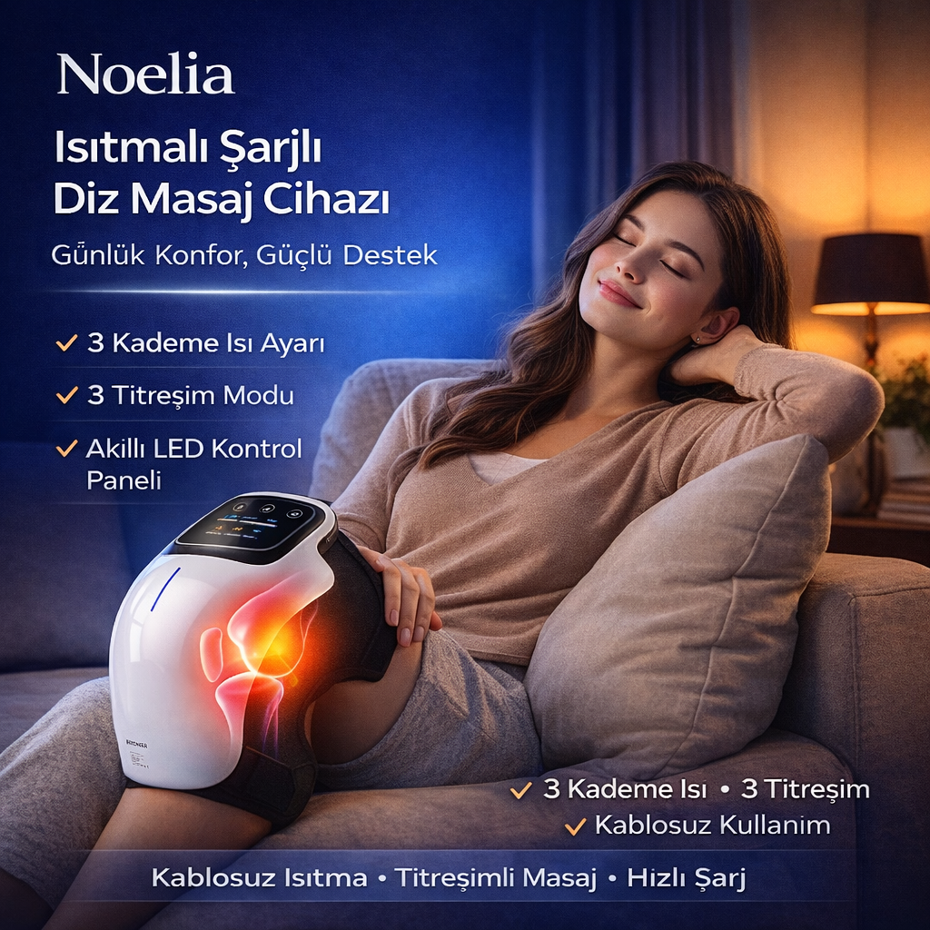 Noelia KneePro – Isıtmalı Akıllı Diz Masaj Aleti