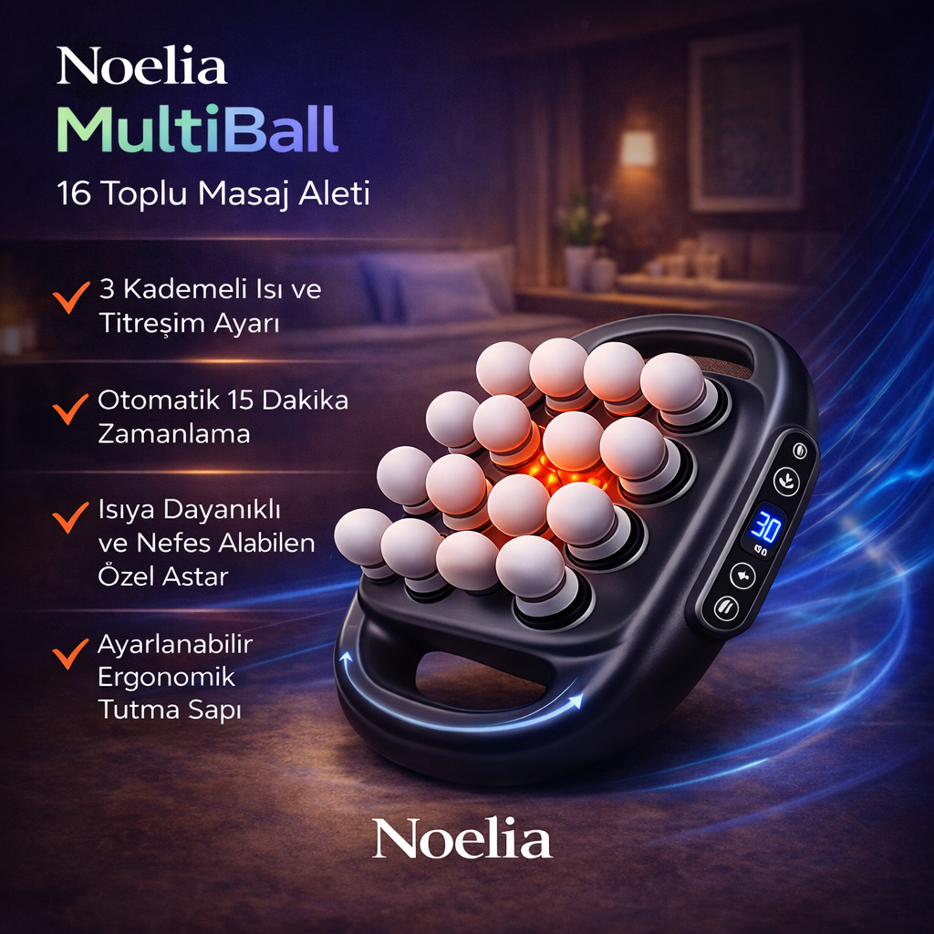 Noelia MultiBall Pro – 16 Toplu Derin Doku Masaj Aleti