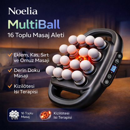 Noelia MultiBall Pro – 16 Toplu Derin Doku Masaj Aleti